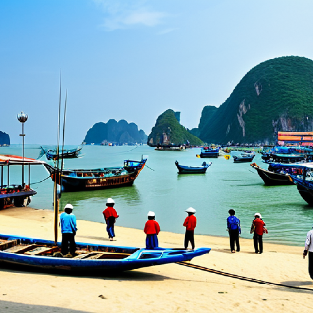 해양 도시 건설을 위한 법적 고려 사항 - **A bustling coastal city in Vietnam, Da Nang-style architecture, fully clothed people enjoying the ...