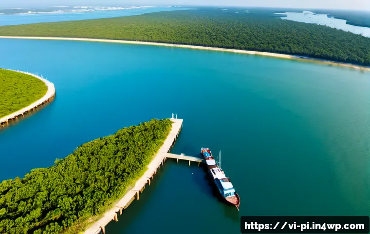 Home 17 해양 도시 건설의 윤리적 고려 사항 - Photorealistic aerial view of a proposed floating coastal city near central Vietnam, modular homes a...
